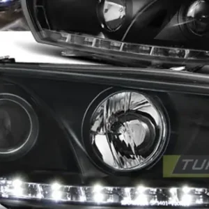 Faruri cu DRL pe fundal negru compatibil cu VW SCIROCCO 08-04.14 Transport gratuit