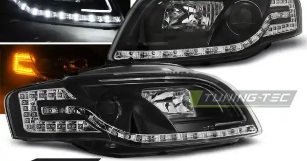 Faruri cu lumina tub negru compatibil cu AUDI A4 B7 11.04-03.08 Cumpără acum
