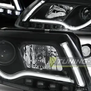 Calitate înaltă Faruri cu lumina tub negru compatibil cu AUDI A6 C6 04.04-08