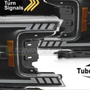 Faruri cu lumina tub negru compatibil cu FORD F150 MK13 17-20 Reduceri