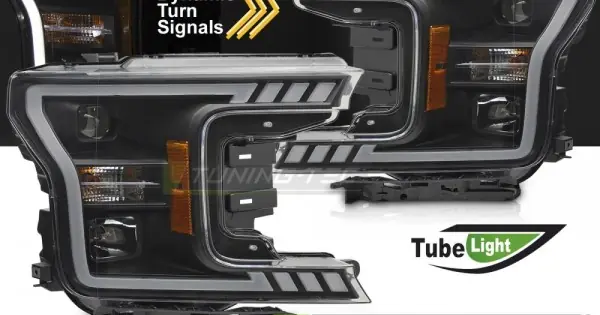 Faruri cu lumina tub negru compatibil cu FORD F150 MK13 17-20 Reduceri