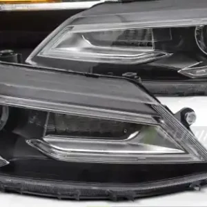 Faruri cu lumina tub negru compatibil cu VW JETTA VI 11-18 Reducere extra