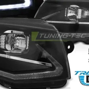 Faruri cu lumina tub negru DRL SEQ compatibil cu VW T6 15-19 Bestseller