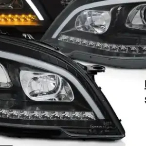Faruri cu lumina tub negru SEQ compatibil cu MERCEDES W164 ML M-KLASA 09-11 Reducere extra