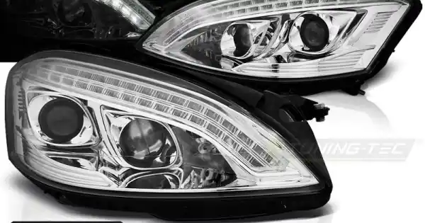 Cumpără acum Faruri cu Xenon DAYLIGHT crom compatibil cu MERCEDES W221 05-09