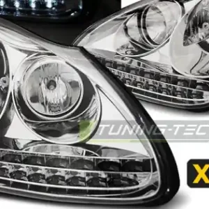 Faruri cu Xenon DAYLIGHT crom compatibil cu PORSCHE CAYENNE 02-06 Ieftin