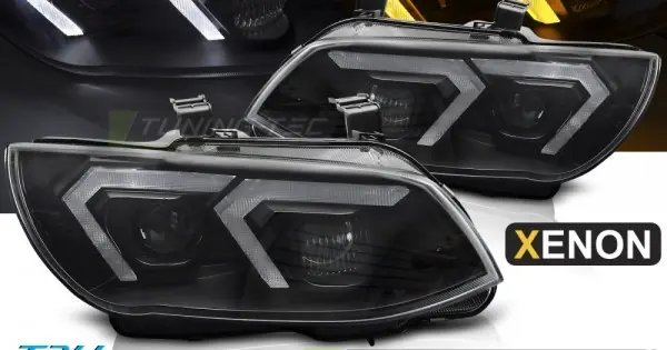 Faruri cu Xenon negru compatibil cu BMW E92/E93 LCI 10-13 Reducere extra