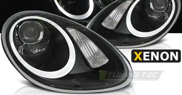 Faruri cu Xenon negru compatibil cu PORSCHE BOXSTER / CAYMAN 987 05-08 Reducere extra