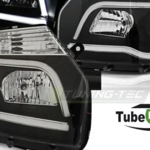 Faruri DACIA DUSTER 04.10-14 negru cu lumina tub Disponibil imediat