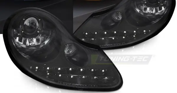 Expediere rapidă Faruri DAYLIGHT ALL Negru lucios compatibil cu PORSCHE BOXSTER 96-04 /911 996
