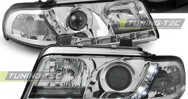 Faruri DAYLIGHT crom compatibil cu AUDI A4 01.99-09.00 Popular