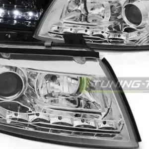 Faruri DAYLIGHT crom compatibil cu AUDI A4 B6 CABRIO 02-06 Cumpărături sigure