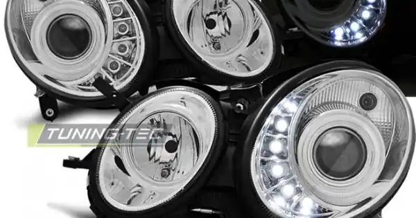 Faruri DAYLIGHT crom compatibil cu MERCEDES W211 E-KLASA 03.02-04.06 Retur gratuit