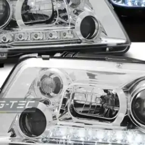 Calitate înaltă Faruri DAYLIGHT crom compatibil cu VW BORA 09.98-05.05