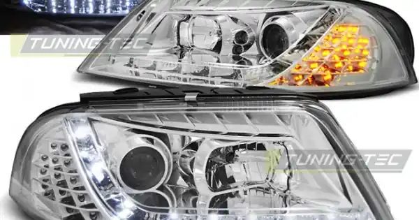 Ultima șansă Faruri DAYLIGHT crom compatibil cu VW PASSAT 3BG B5 FL 09.00-03.05