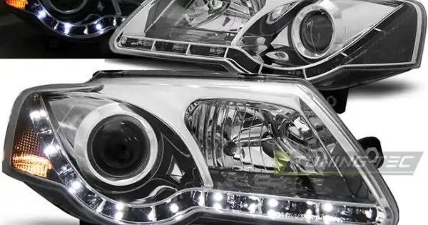 Faruri DAYLIGHT crom compatibil cu VW PASSAT B6 3C 03.05-10 Calitate înaltă