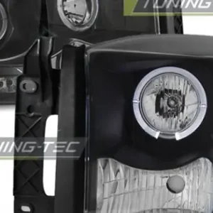 Faruri DODGE RAM 06-08 cu Angel Eyes pe fundal negru Preț mic