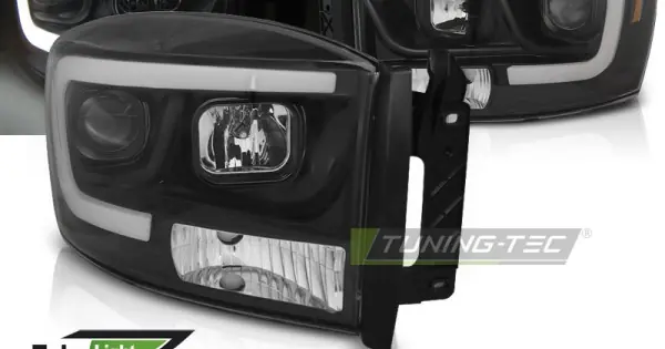 Faruri DODGE RAM 06-08 cu lumina tub negru Ofertă de sezon