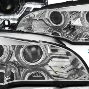 Faruri cu Xenon Angel Eyes Led DRL crom AFS compatibil cu Reducere specială