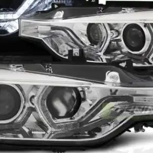 Faruri cu Xenon Angel Eyes Led DRL crom compatibil cu BMW F30/F31 10.11 - 05.15 Retur gratuit