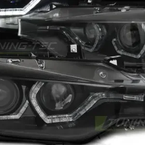 Faruri cu Xenon Angel Eyes Led DRL negru compatibil cu BMW F30/F31 10.11 - 05.15 Retur gratuit