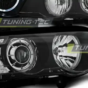 Faruri cu Xenon Angel Eyes Led negru compatibil cu BMW X5 E53 09.99-10.03 Reduceri