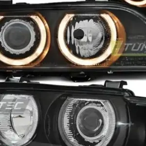 Faruri cu Xenon cu Angel Eyes pe fundal negru compatibil cu BMW E39 09.95-06.03 Lichidare de stoc