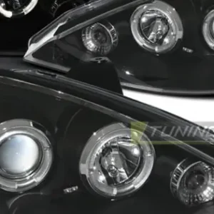 Faruri FORD FOCUS 10.98-10.01 Angel Eyes negru Retur ușor