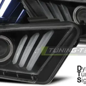 Faruri FORD MUSTANG V 10-13 cu lumina tub negru Reducere specială