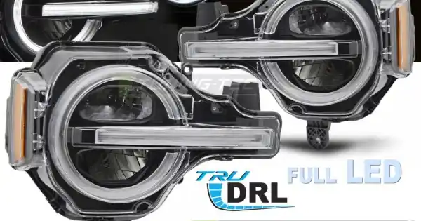 Faruri FULL Led DRL negru compatibil cu FORD BRONCO 21-24 Plată securizată