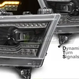 Cel mai bun preț Faruri full Led negru compatibil cu DODGE RAM 19-22