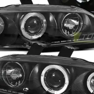 Faruri HONDA CIVIC 09.91-08.95 2D/3D Angel Eyes negru Reduceri