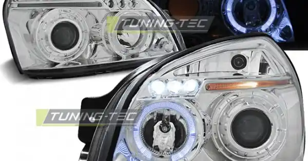 Faruri HYUNDAI TUCSON 07.04-10 Angel Eyes crom Reducere de preț
