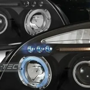 Faruri HYUNDAI TUCSON 07.04-10 Angel Eyes negru Livrare gratuită
