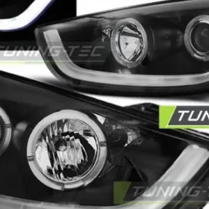 Faruri HYUNDAI TUCSON IX35 10-13 negru cu lumina tub Livrare expres