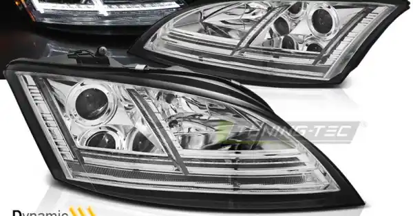 Faruri Led crom SEQ compatibil cu AUDI TT 06-10 8J Cel mai vândut