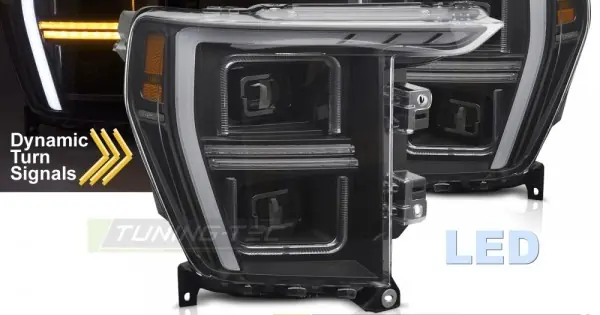 Faruri Led cu lumina tub negru compatibil cu FORD F150 MK14 20-23 Doar azi