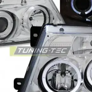 Faruri FORD F150 MK11 04-08 Angel Eyes crom Livrare rapidă