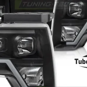 Faruri FORD F150 MK12 08-14 cu lumina tub negru Preferatul clienților
