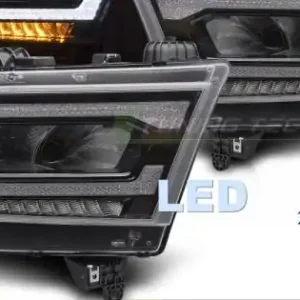 Transport gratuit Faruri Led DRL SEQ compatibil cu DODGE RAM 19-22