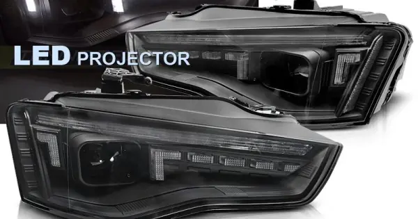 Faruri Led Led negru SEQ compatibil cu AUDI A5 11-16 Bestseller