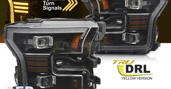 Ieftin Faruri Led negru compatibil cu FORD F150 MK13 14-17