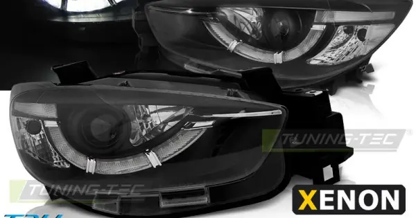 Doar azi Faruri MAZDA CX5 11-15 negru True Drl XENON