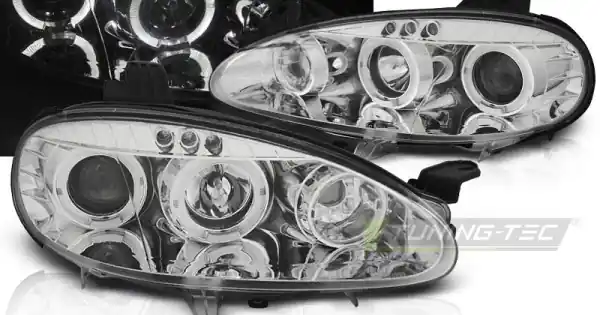 Cel mai bun preț Faruri MAZDA MX5 01-05 Angel Eyes crom