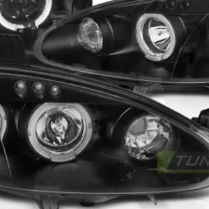 Faruri MAZDA MX5 01-05 cu Angel Eyes pe fundal negru Cel mai bun preț
