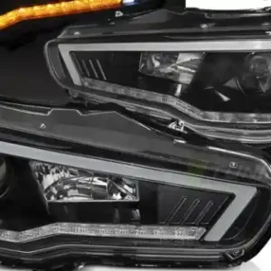 Faruri MITSUBISHI LANCER 8 08- cu lumina tub SEQ negru Ultima șansă