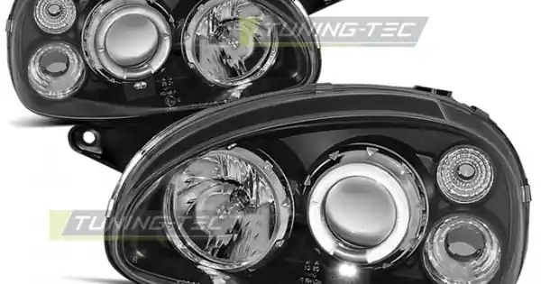 Ofertă de sezon Faruri OPEL CORSA B 02.93-10.00 Angel Eyes negru