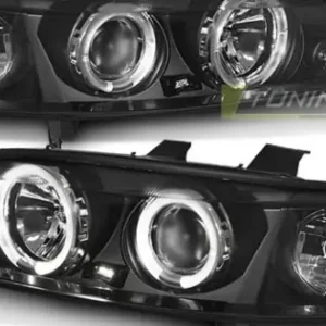 Faruri OPEL VECTRA B 11.95-12.98 Angel Eyes negru Lichidare de stoc