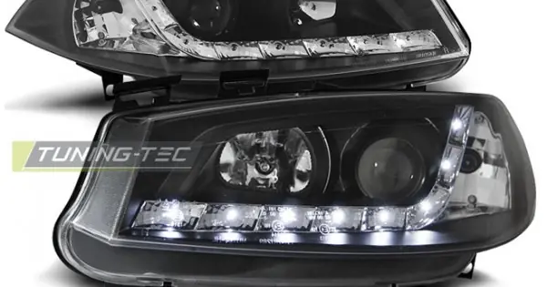 Faruri RENAULT MEGANE II 11.02-10.05 DAYLIGHT negru Livrare expres