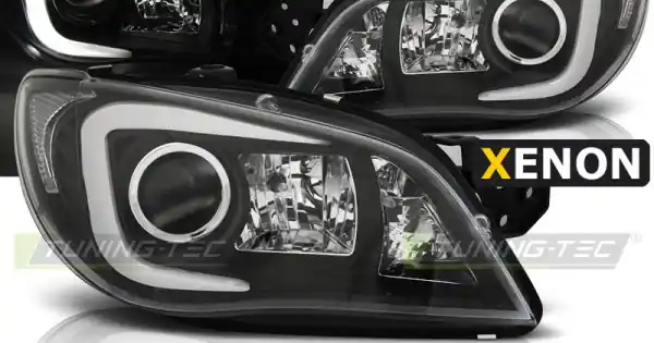 Faruri SUBARU IMPREZA II GD 06-07 cu lumina tub negru HID Retur gratuit